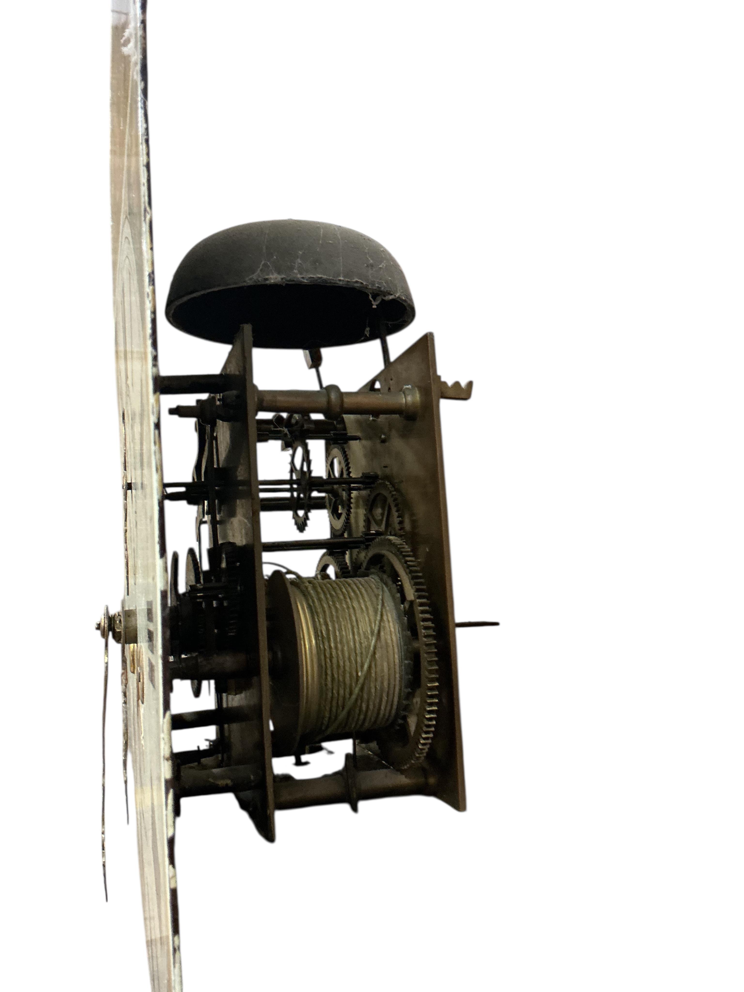 An early 19th century oak and mahogany eight day longcase clock, marked William Smith, Crowland, height 202cm